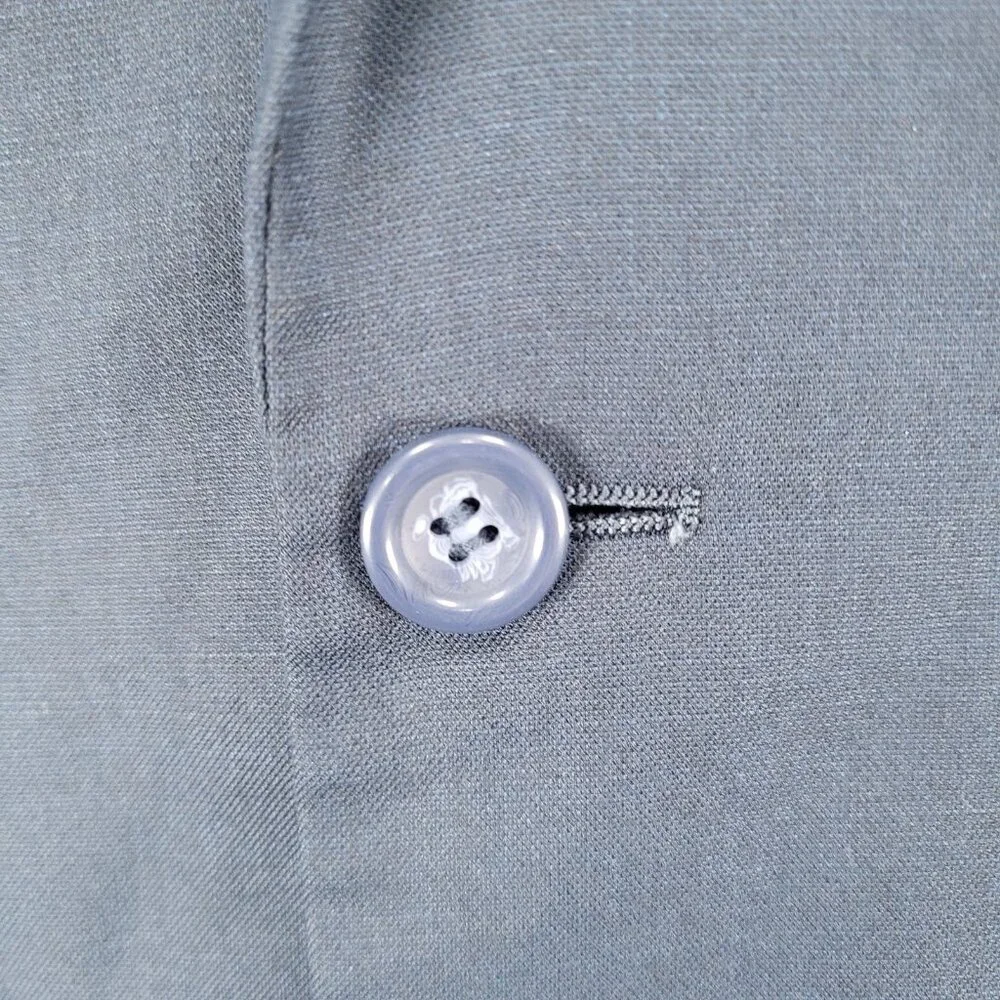Figlio Lontano Navy 2 Button Single Vented Notch Blazer Sport Coat Size 40R